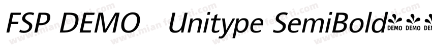 FSP DEMO   Unitype SemiBold字体转换